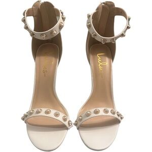 Lulus Bridal Heels Pearl